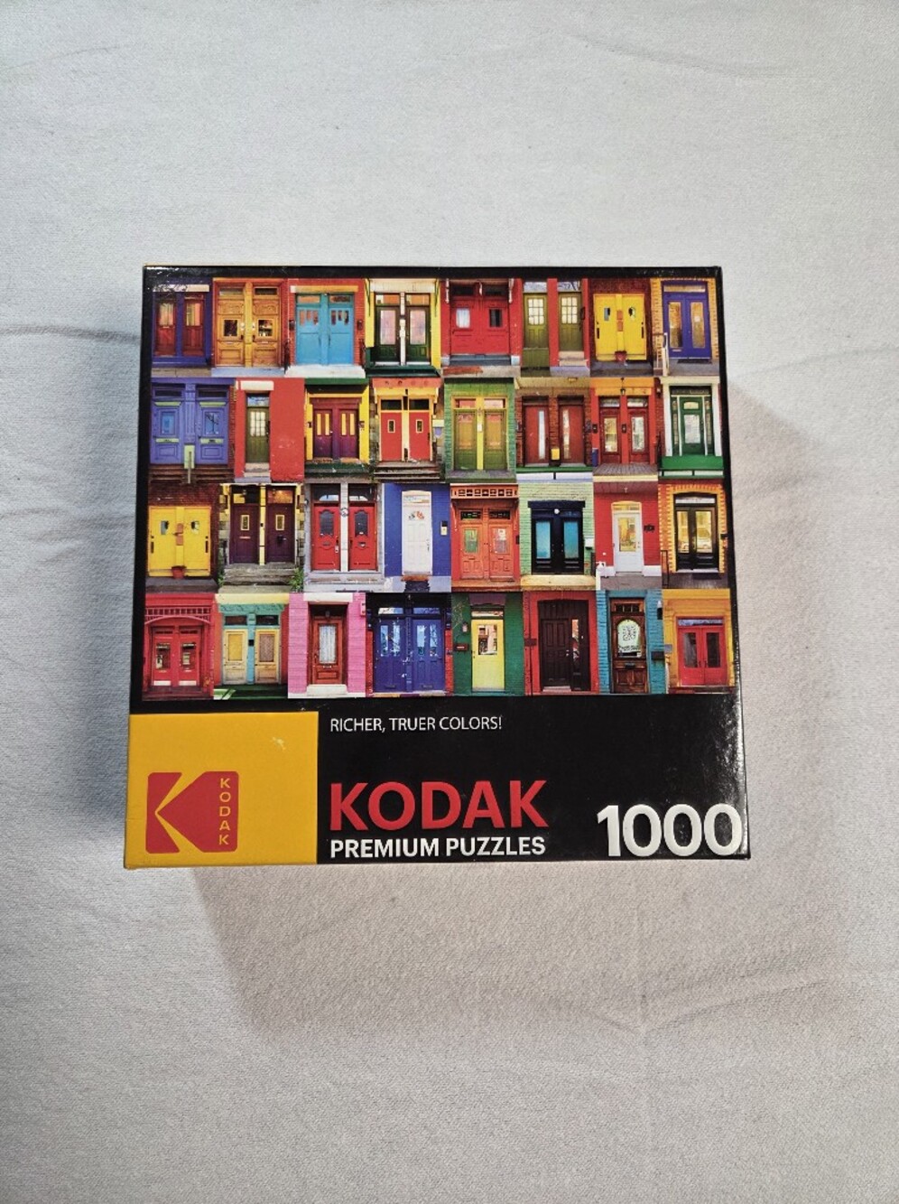 Kodak Multicolor Doors 1000-Piece Puzzle - Bright Red Blue Yellow Green